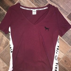 Victoria’s Secret PINK Logo Vneck tee